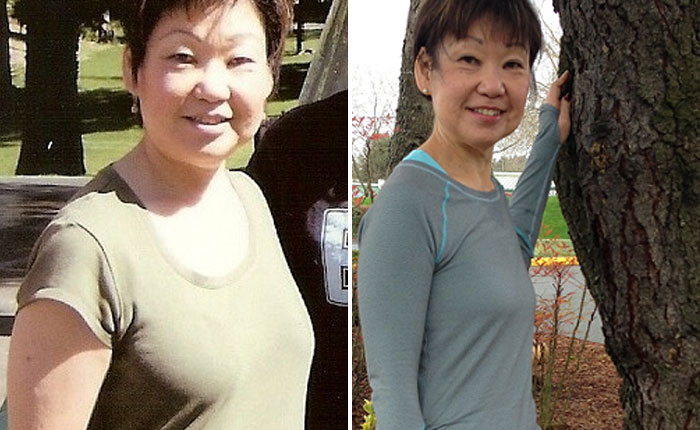 Sue before and after Fit Camp personal training